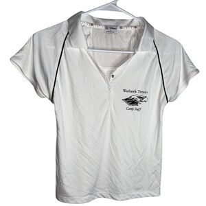 WILSON White Tennis Camp Staff Polo Shirt for Women Sz:S